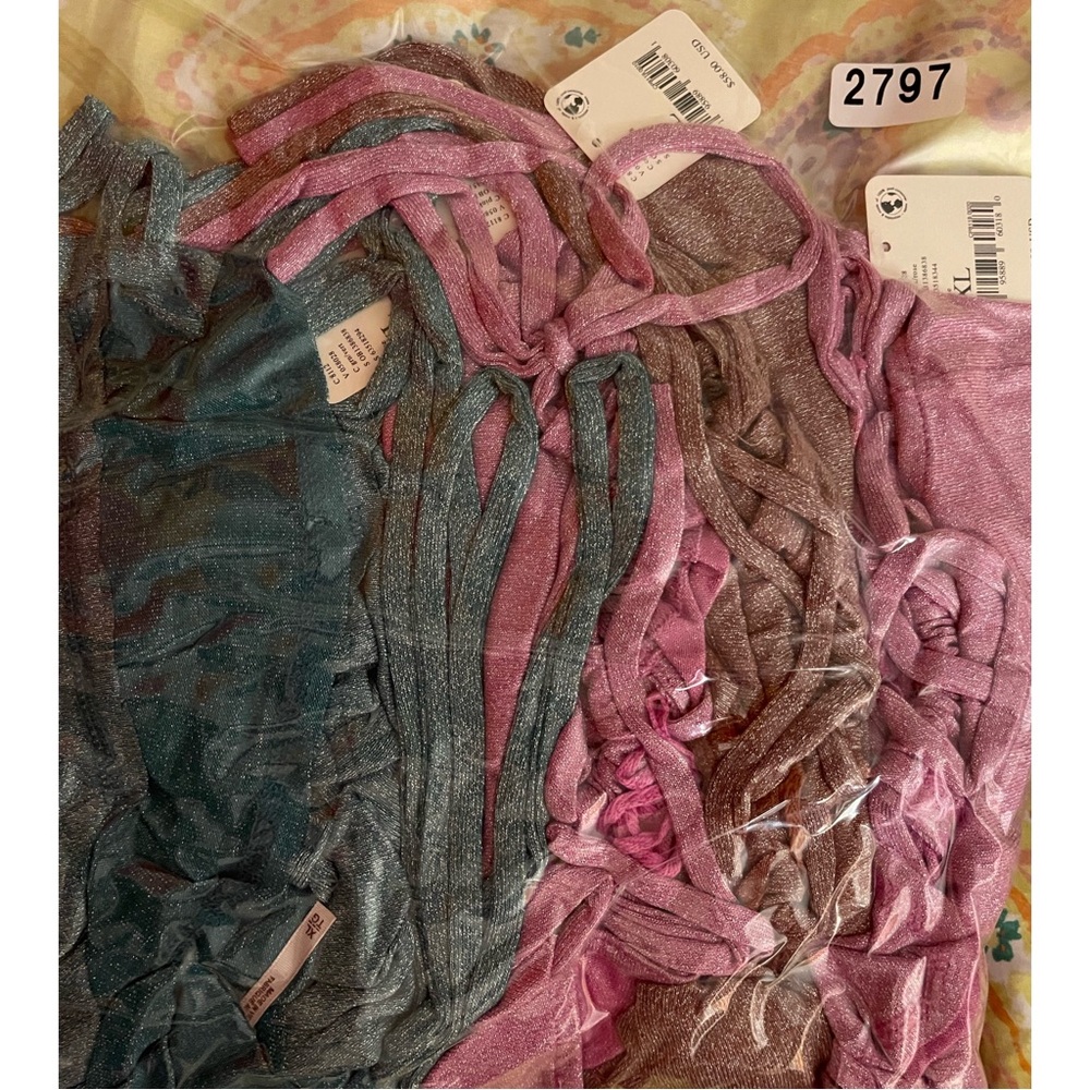 Free People Wanna Dance Convertible Top / Color Jellybean NWT XL - Picture 7 of 10